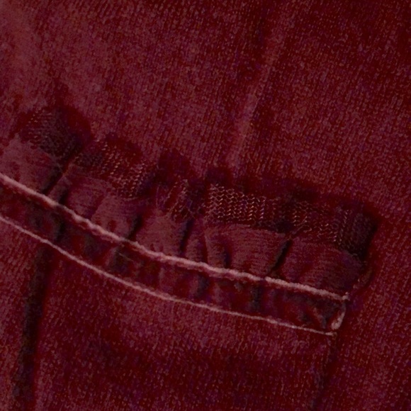 NWT Vintage Hollister burgundy cardigan sweater. Velour strip on pockets. - Picture 8 of 10